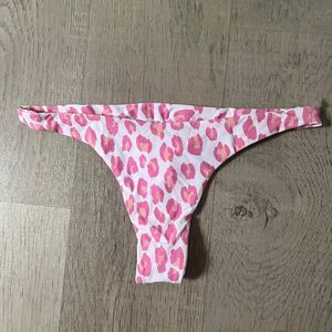 Bamba-swim Women's Pink and White Bikini-and-tankini-bottoms